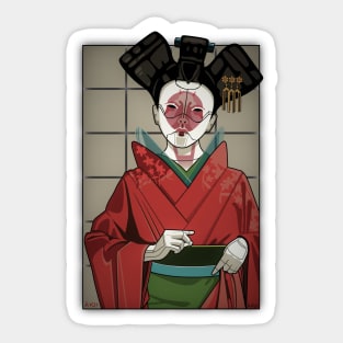 Geisha Cyborg Sticker